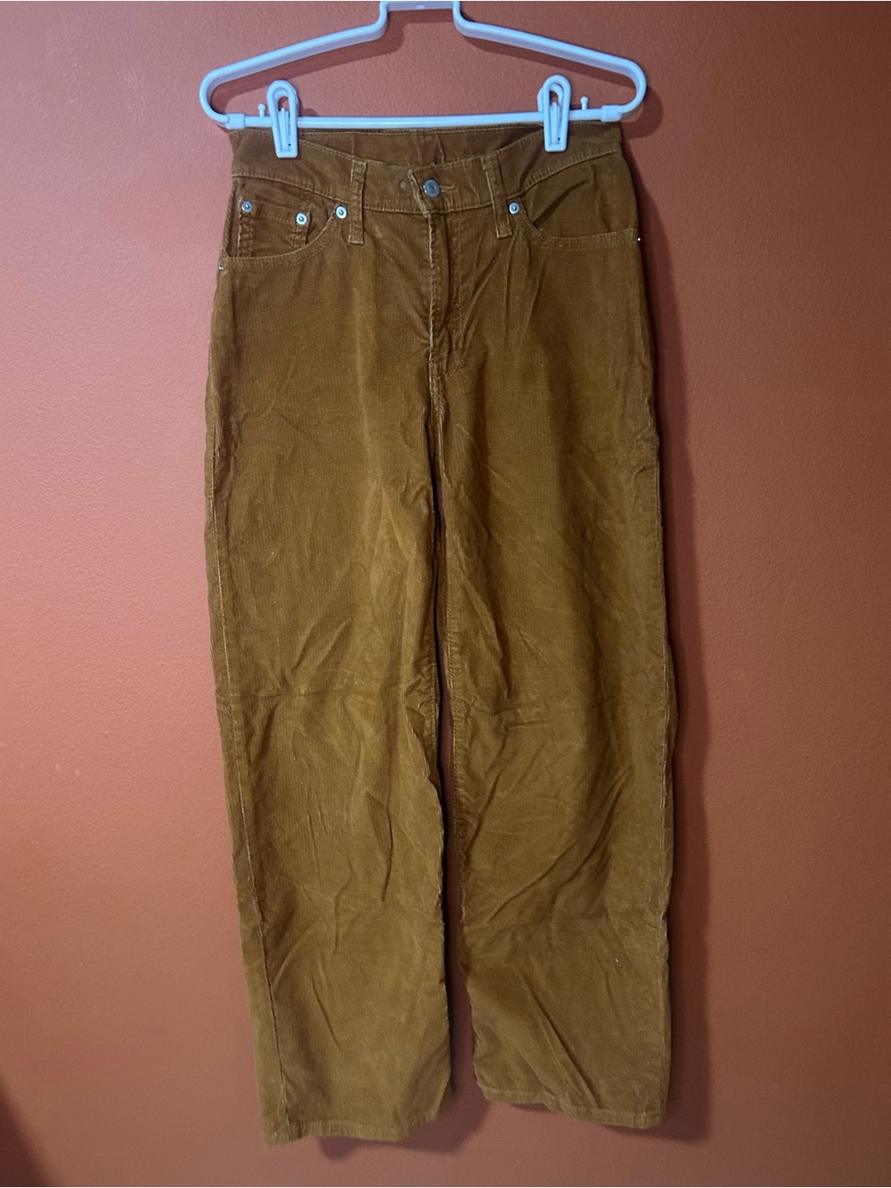Levi's woman’s Corduroy Pants in Camel Brown